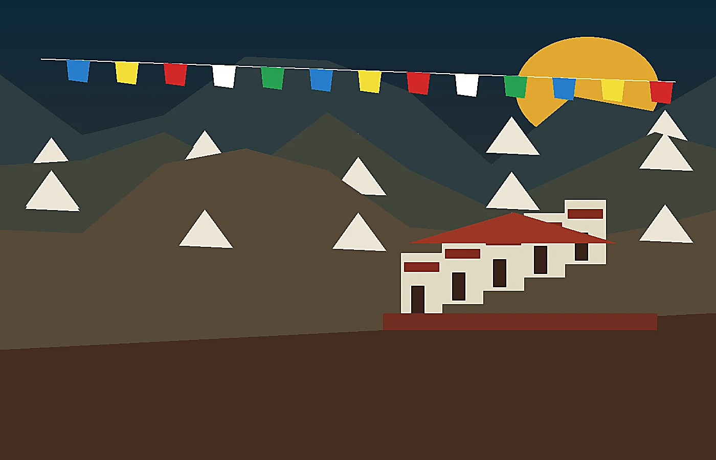 Zanskar monastery inspired design